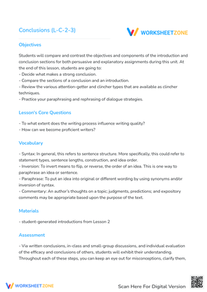 Conclusions (L-C-2-3)