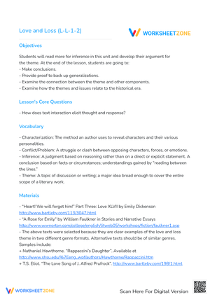 Love and Loss (L-L-1-2)