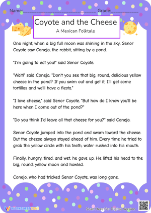 Coyote & the Cheese: Mexican Folktale Reading Comprehension