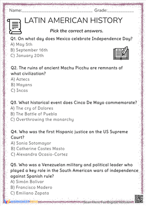 LATIN AMERICAN HISTORY