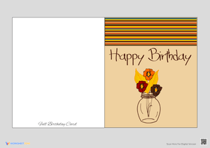 Design Fall Birthday Card