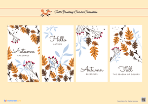 Fox Fall Greeting Cards Collection