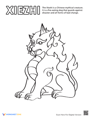 Color a Xiezhi: Mythical Creature Art
