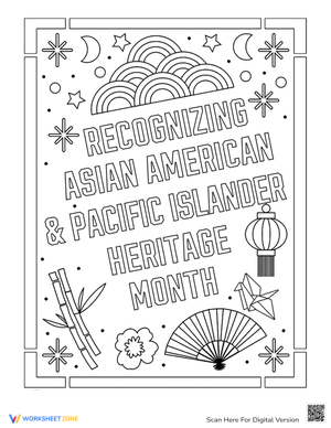 AAPI Heritage Month Coloring Page