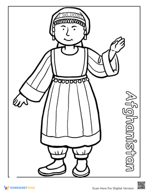 Multicultural Coloring: Afghanistan