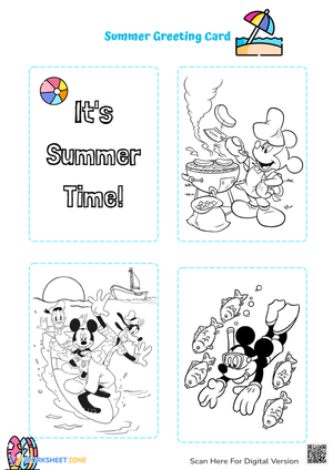 Summer Greetings Cards for Kids