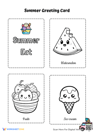 Disney Summer Greetings Card Activity