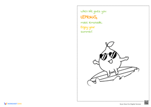 Coloring Summer Cards: A Creative Activity