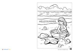 Create Summer Cards with Fun Coloring