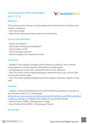 Argumentative Writing Strategies: A Guide