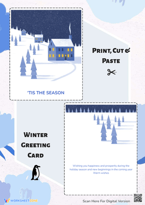 Winter Greeting Card Template