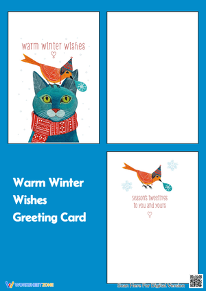 Warm Winter Wishes Greeting Card