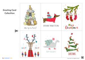 Christmas Greeting Cards Collection for Kids