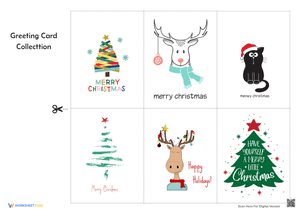 Christmas Greeting Cards Collection for Kids 3