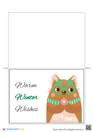 Winter Greeting Card Cut & Paste