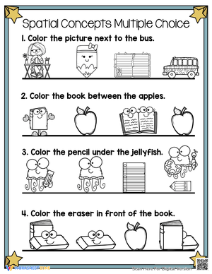 Back to School with Prepositions Practice