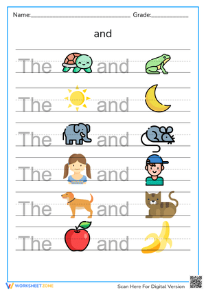 Pairing Fun! Learn "And" with Pictures