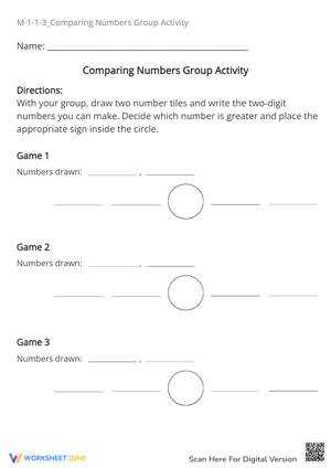 M-1-1-3_Comparing Numbers Group Activity