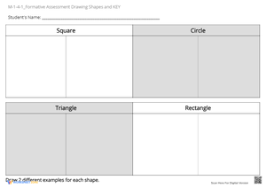 Draw the Shapes! K-1 Geometry Practice Worksheet