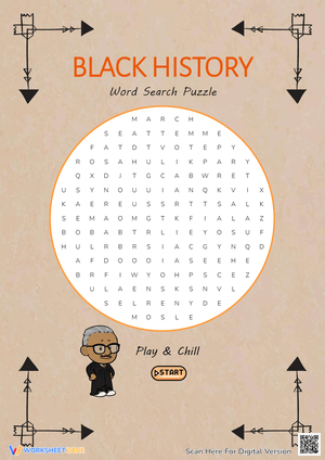 Black History Month Word Search Challenge