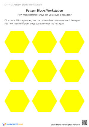 Explore Geometry with Pattern Blocks Worksheet