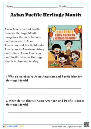 Asian Pacific Heritage Month