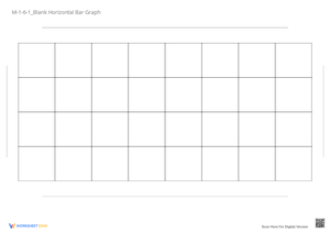 Blank Horizontal Bar Graph Template - Grades 1-3 Data Chart
