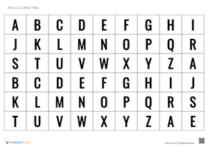 Printable Alphabet Letter Tiles - Early Literacy Learning Fun