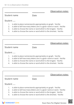 M-1-6-3_Observation Checklist