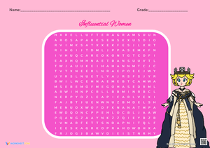 Influential Women Word Search