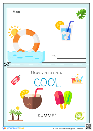 Summer Greeting Card Template