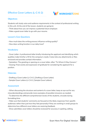 Effective Cover Letters (L-C-6-2)
