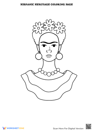Hispanic Heritage Coloring Page for Students