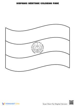 Color the Hispanic Heritage Month Flag
