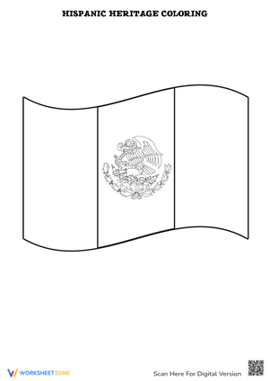 Flag Coloring for Hispanic Heritage Month