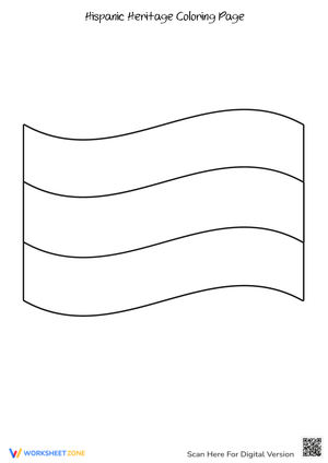 Educational Hispanic Heritage Flag Coloring