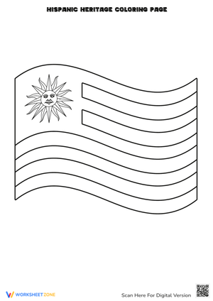 Vibrant Flag Coloring for Heritage Month