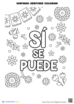 Fun Hispanic Heritage Month Coloring Page
