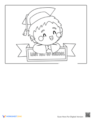 Last Day of School Color Sheets Coloring Page