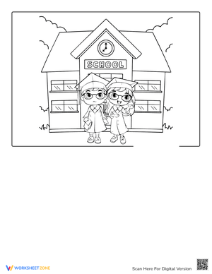 Last Day of School Coloring Page for Kids