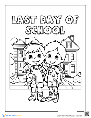 Free Last Day Of School Coloring Page