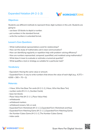 Expanded Notation (M-2-1-2)