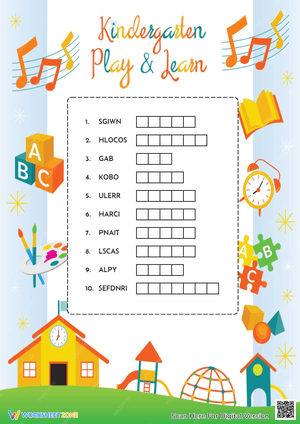 Kids Play & Learn with Word Scramble