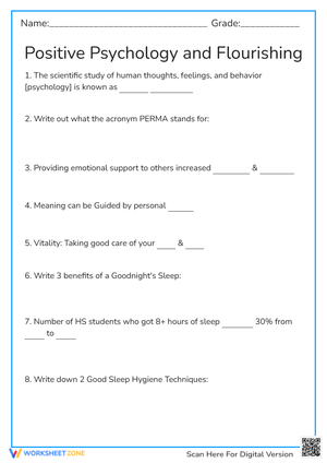 Positive Psychology and Flourishing 
