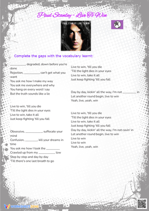 Paul Stanley - Live To Win 