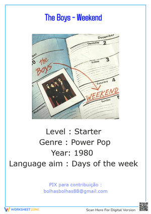 The Boys - Weekend (Days Of The Week) 