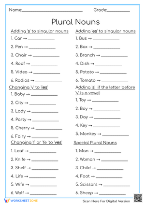 Plural Nouns