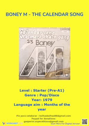 Boney M - The Calendar Song