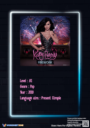 Katy Perry Firework Worksheet | Essential Present Simple