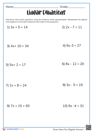 6th Intro: Linear Equations